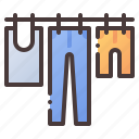 clothesline, dry, laundry, clothes, washing