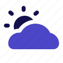 sun, cloudy, climate, forecast, weather, cloud