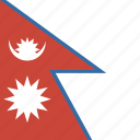 flag, nepal, square