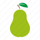 food, fruit, pear, sticker