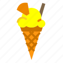 cone, dessert, frozen, icecream, vanilla