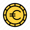 euro, coin, currency, money, saving