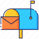 box, envelope, letter, mail, mailbox, post, postal