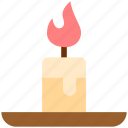 thanksgiving, candle, light, flame