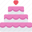 wedding, cake, love, heart, valentine, romance, romantic