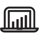 laptop, business, device, figures, statistics, technology