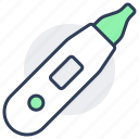 ear, thermometer, temperature, measure, fever