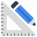 pencil scale, geometric tools, geometry equipment, stationery, scale