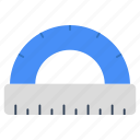 protractor, geometry tool, geometry equipment, stationery, scale