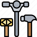 hammer, build, construction, hardware, repair