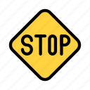 stop, traffic, road, sign, banner