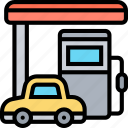 gas, petrol, station, fuel, service