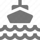 boat, ship, waves, transportation