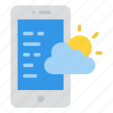 smartphone, temperature, tracking, weather