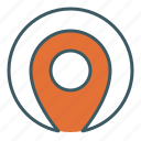 circle, gps, location, map, mark, navigation