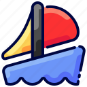 boat, bukeicon, float, sail, ship, travel, water