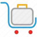 luggage cart, luggage trolley, platform truck, trolley for luggage