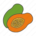 fruit, papaia, papaya, pawpaw, tropical