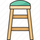 stool, chair, bar, seat, furniture