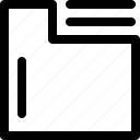 archive, documents, files, folder, ui