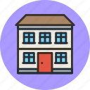 apartment, building, home, house