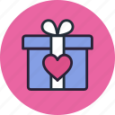 gift, heart, love, present