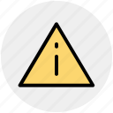 graphics, info, percent, sign, symbols, triangle, warning