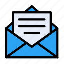 email, message, open, envelope, letter