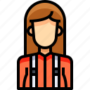 avatar, female, lumberjack, people, person, user, woman