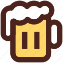 beer, drink, mug, user interface