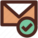 accept, email, user interface, message, letter