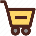 cart, ecommerce, shopping, user interface, remove