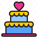 cake, bakery, valentine, dessert, wedding