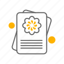 document, file, flower, valentine