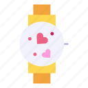 smartwatch, time, heart, love, romance