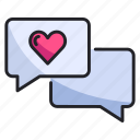 chat, communication, love, message, romance, talk, valentine