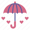 valentineday, umbrella, heart, protection, velentine, romantic