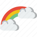 forecast, rainbow, weather