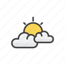 clouds, partly, sunny, forecast