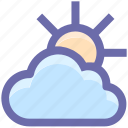 cloud, day, forecast, sun, sunny, thin, weather