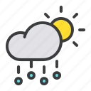 cloud, day, daytime, forecast, hail, rain, stone