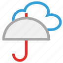 protection, umbrella, weather, cloud, forecast, rain