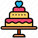 wedding, cake, love, valentine, romance, food