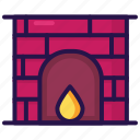 chimney, fireplace, room, warm