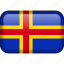 aland, country, flag 