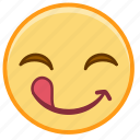 emoji, emotion, face, out, smile, tonge