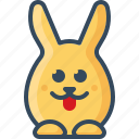 bunny, cheeky, hare, playful, rabbits, tongue