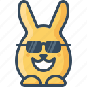 bunny, cheer, cool, glasses, happy, hare, rabbits