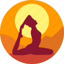 exercise, female, health, india, meditation