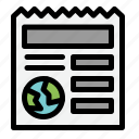 basic, document, globe, ui